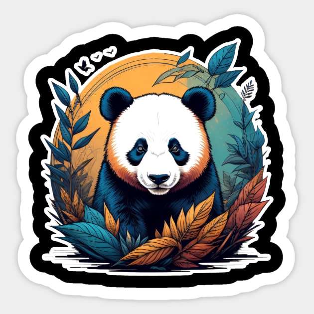 Panda Vibes Sticker by Dürer Design